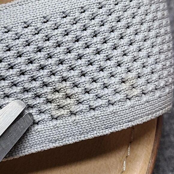 93 Vintage Dallas 2 Shoes Womens Size 9.5M Gray Wedge Sandals Fabric Comfortable - Picture 3 of 9